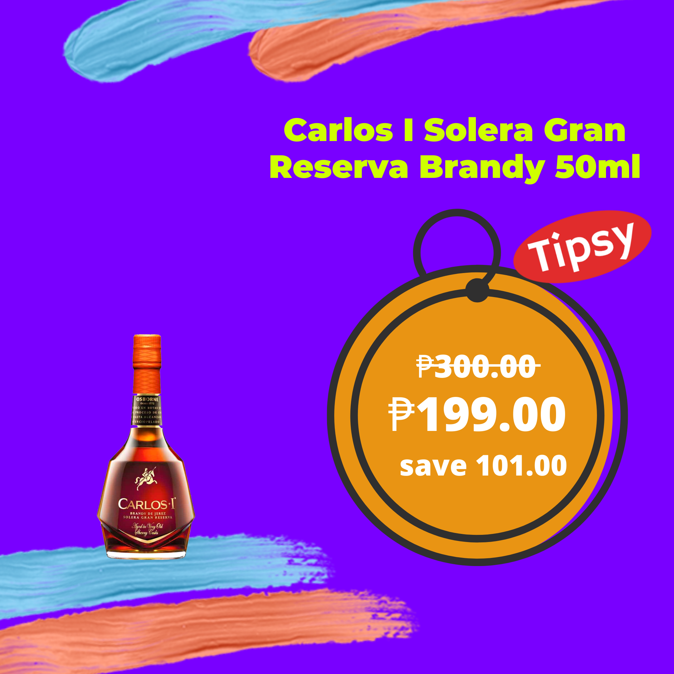 Carlos I Solera Gran Reserva Brandy 50ml
