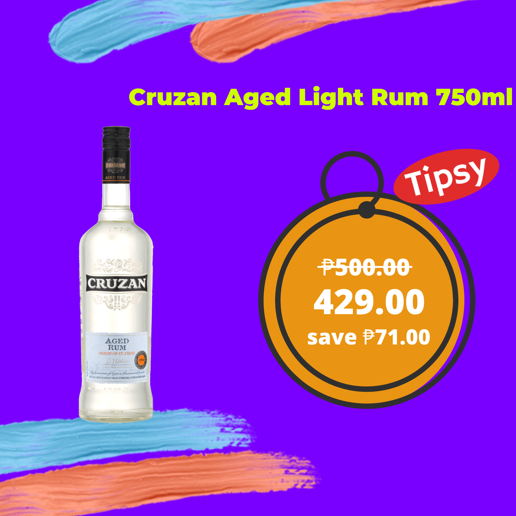 Cruzan Aged Light Rum 750ml