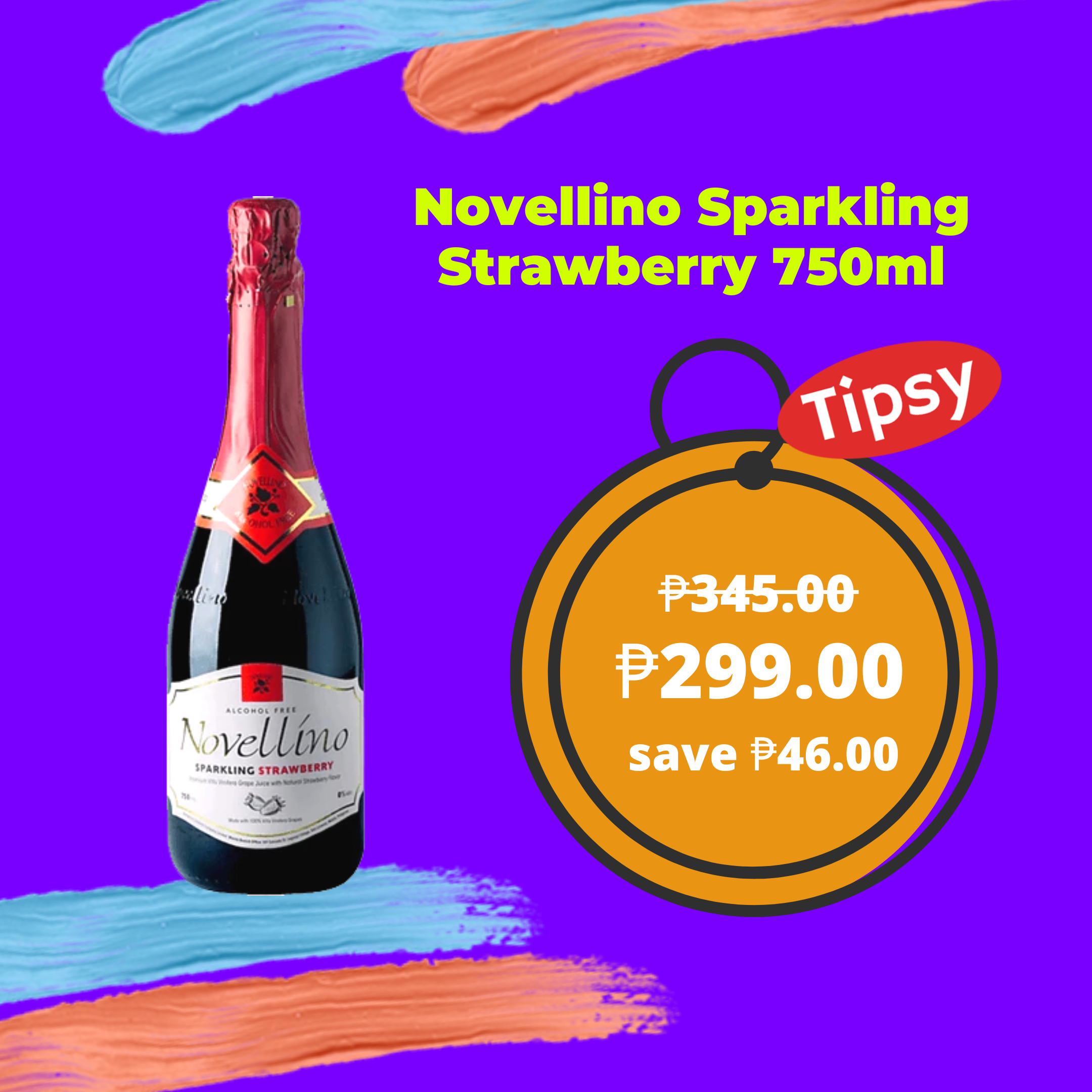 Novellino Sparkling Strawberry 750ml